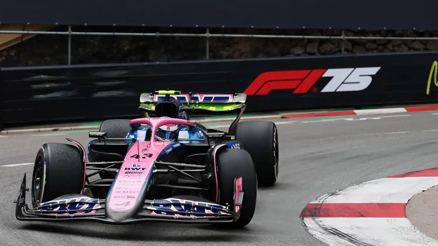 GP de Monáco de F1 2025: el pilarense Colapinto giró con Alpine y terminó 19° en su primera práctica en el Principado
