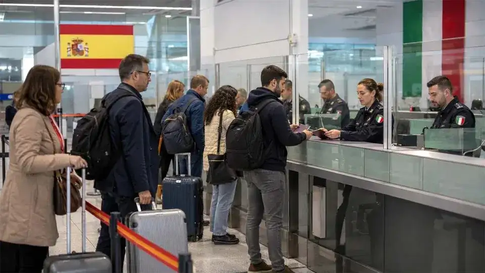 Madrid respondió con inspecciones aleatorias en aeropuertos ante la negativa de Roma de levantar sus restricciones