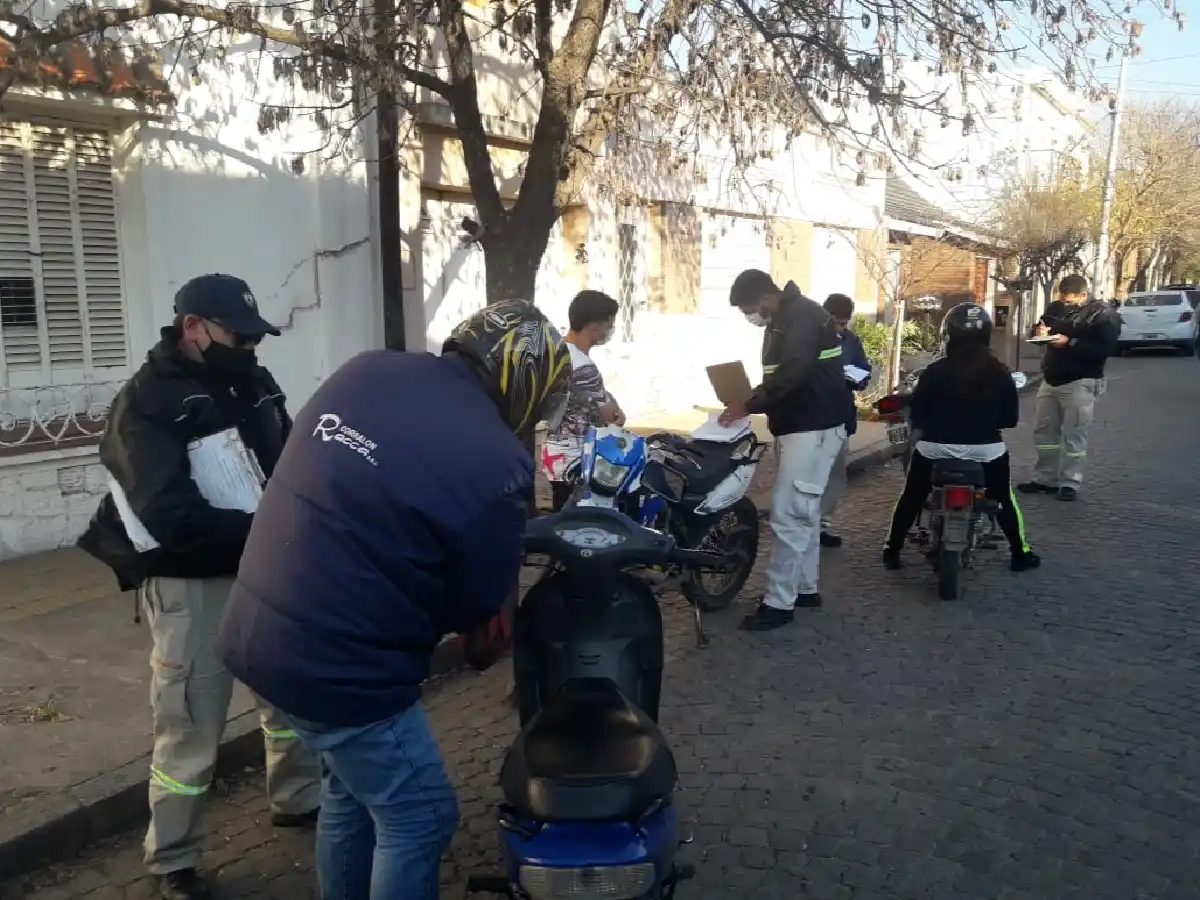 Retuvieron 28 motos en un control de tránsito