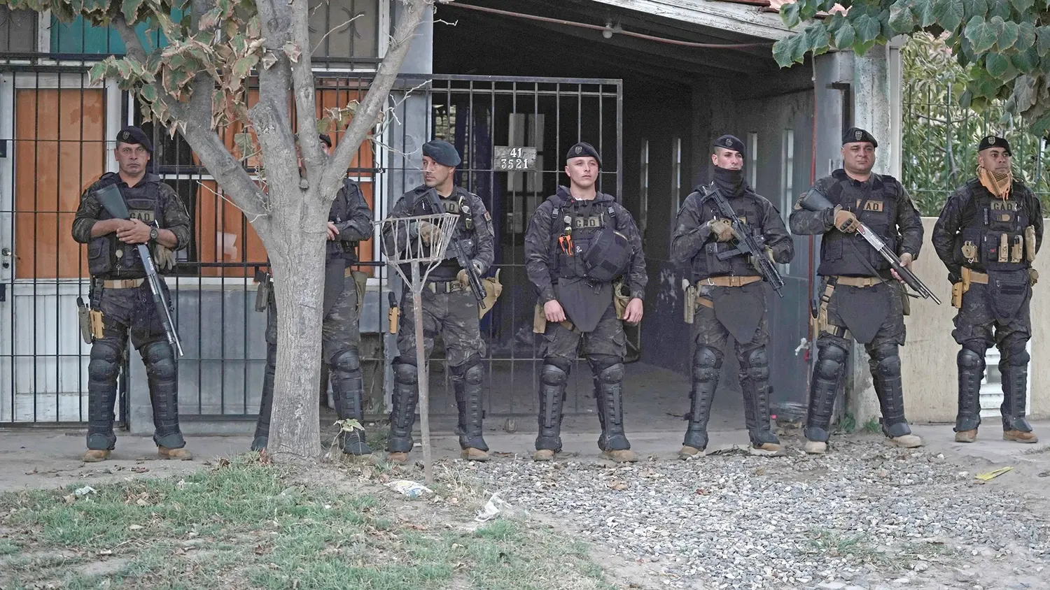 Personal. Del Grupo de Apoyo Departamental en el operativo realizado el 4 del actual