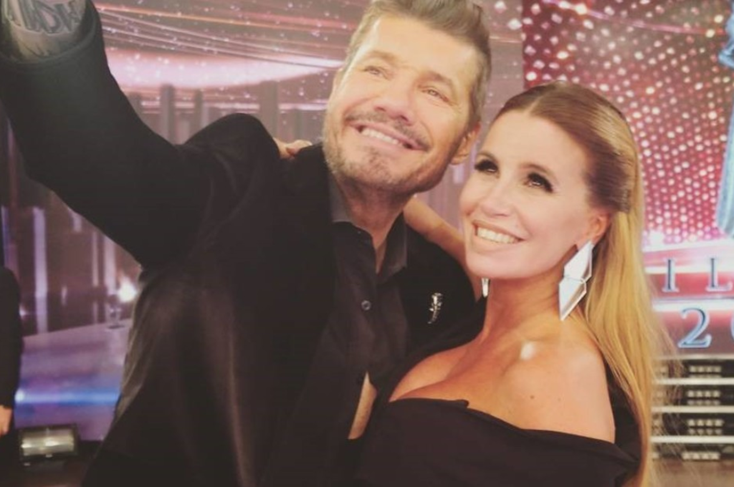 Marcelo Tinelli y Florencia Peña