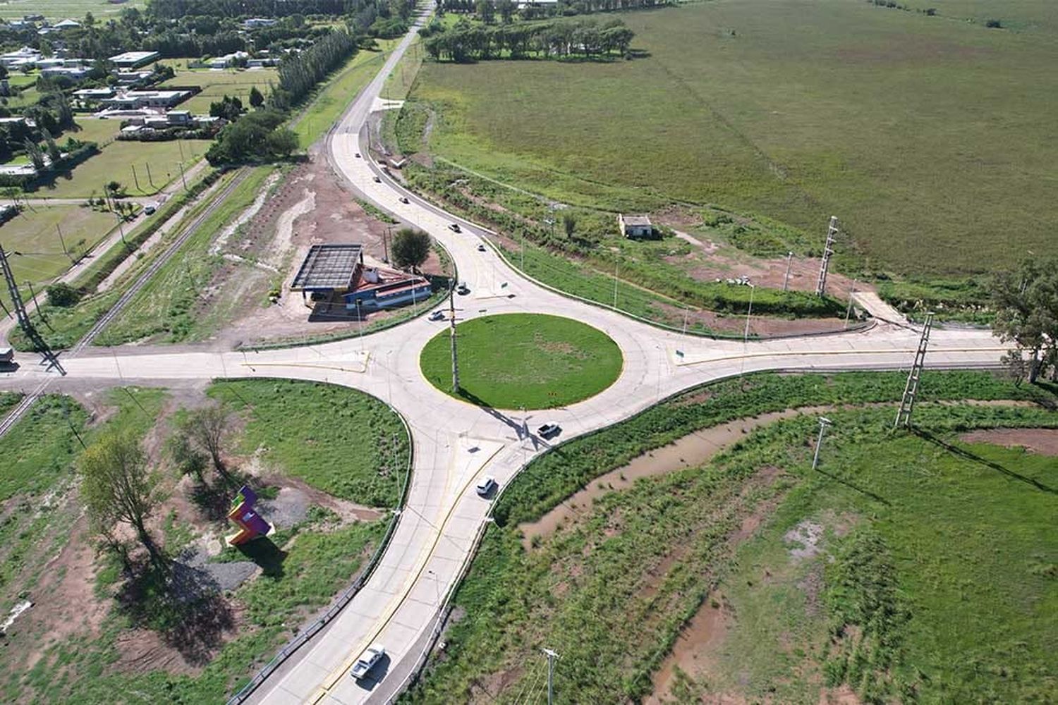 Nueva rotonda de las rutas 19 y 158: “Mejora la seguridad vial”