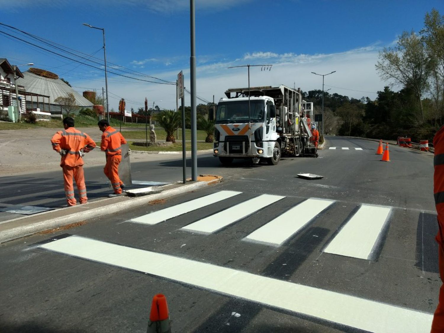 Demarcación de la avenida don bosco y obras viales en otras zonas de la ciudad