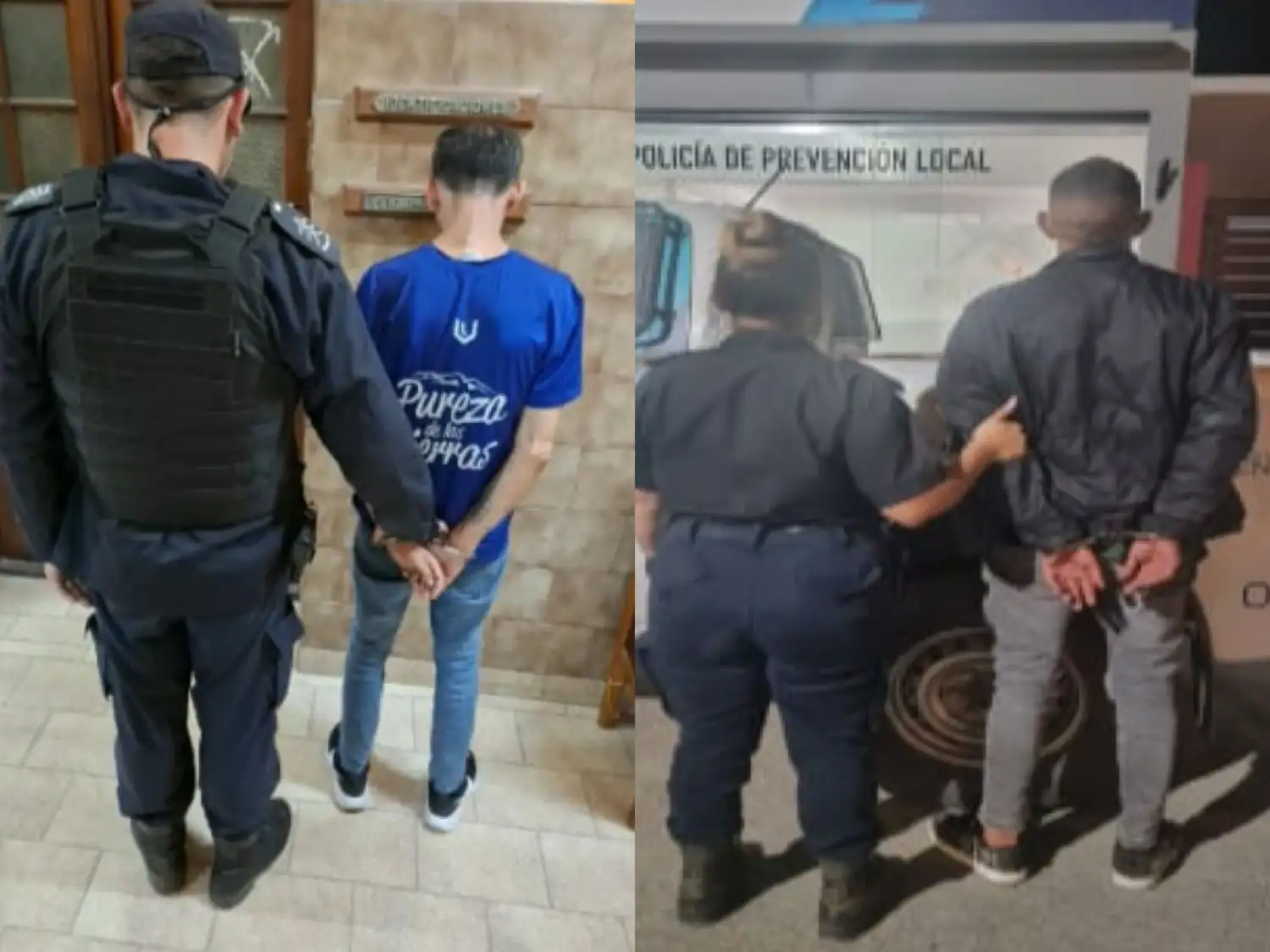 Los aprehendidos fueron imputados por el delito de “Hurto”.