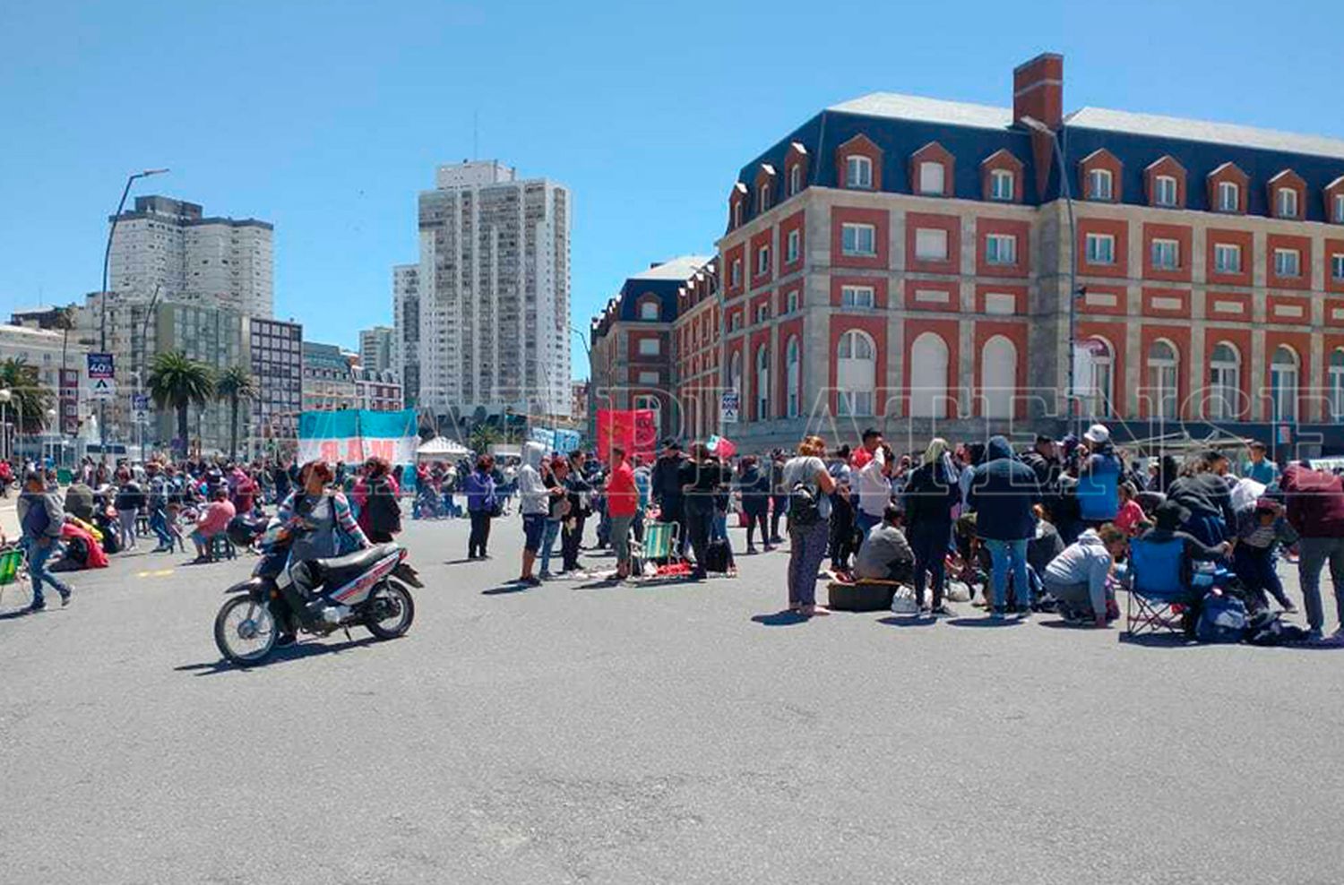 Montenegro sobre el corte en el Casino: "No voy a aceptar que dañen a Mar del Plata"
