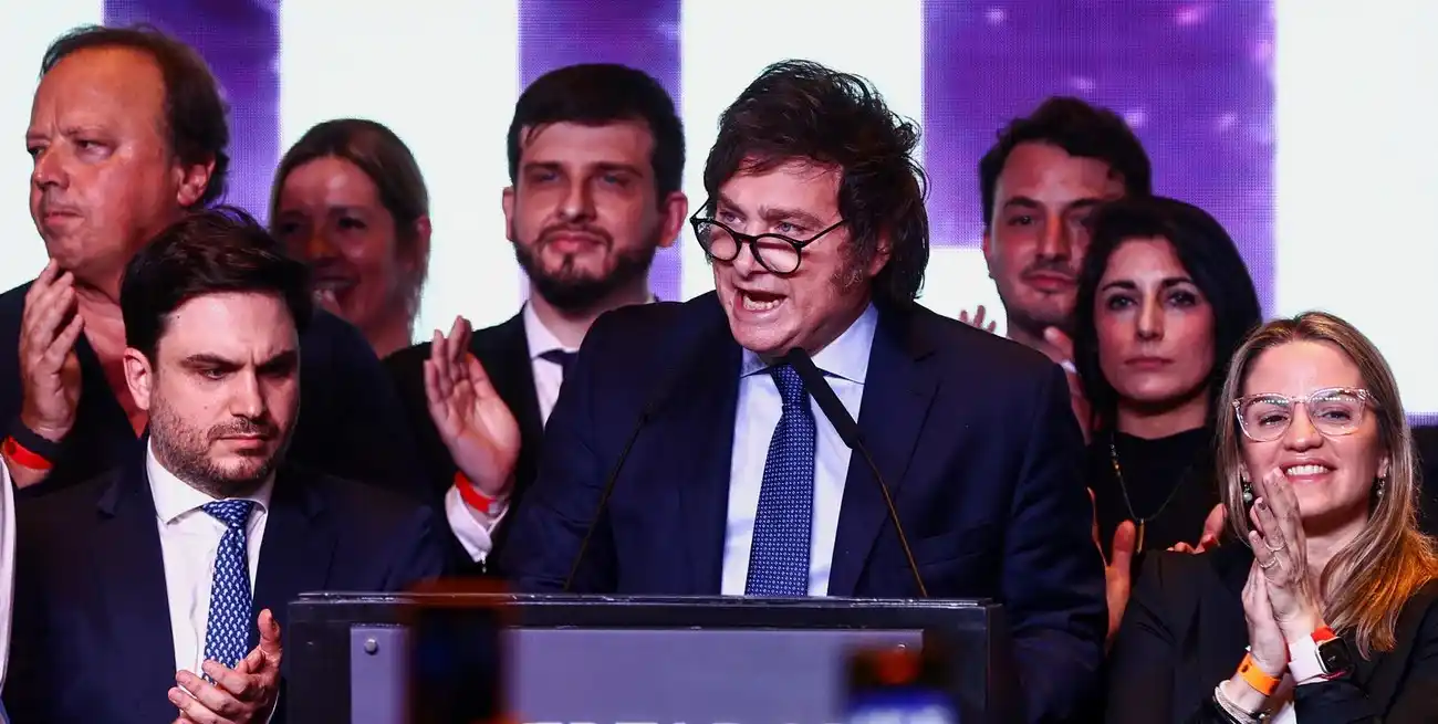 Milei leyó un discurso con tono moderado y conciliador con Juntos por el Cambio. Cuando se salió del libreto, volvió a su histrionismo. Foto: Reuters