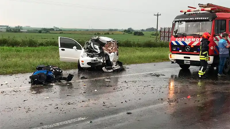 Tragedia en Entre Ríos: una uruguayense y un médico pediatra murieron en un accidente