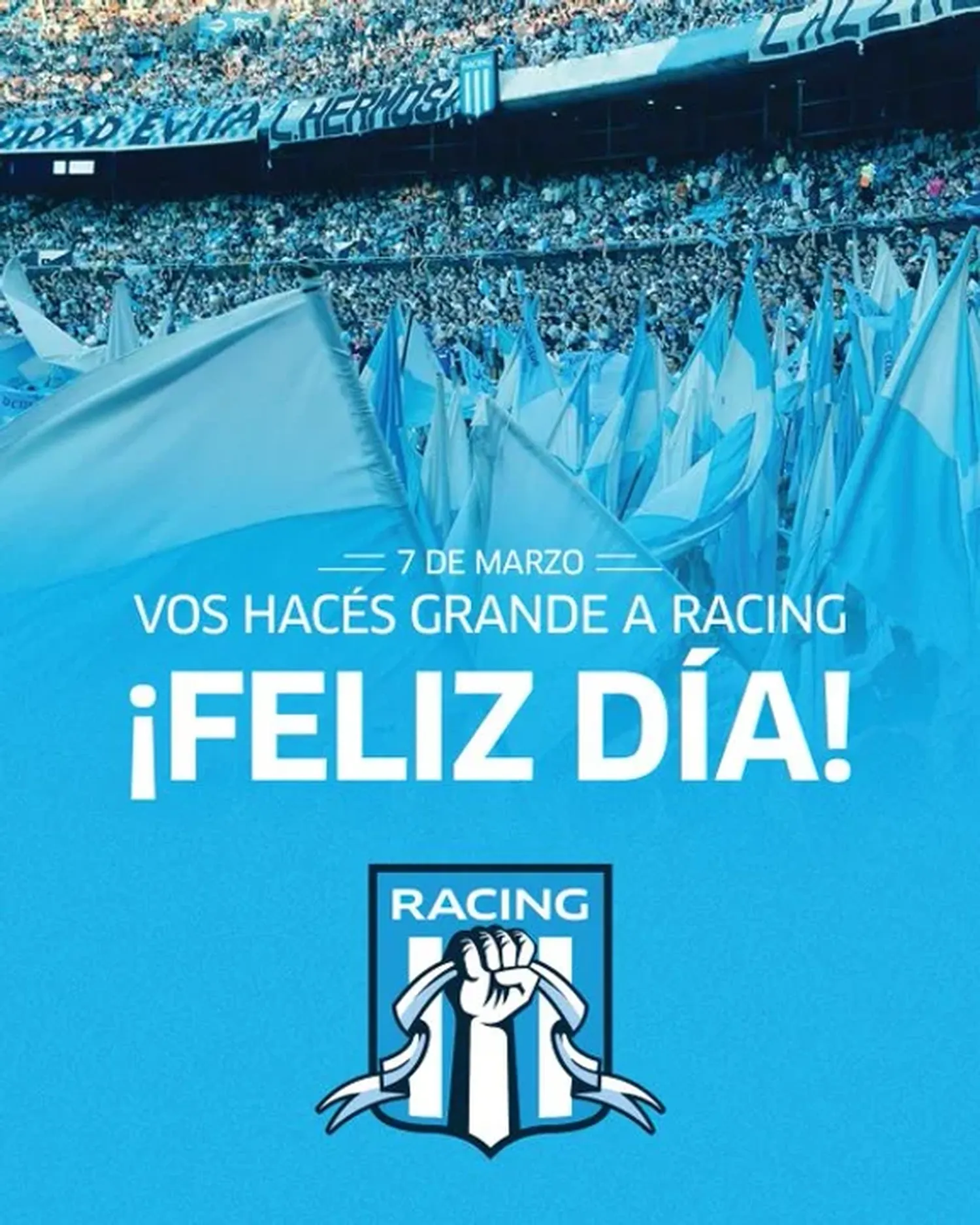 Día del Hincha de Racing: ¿Por qué se celebra el 7 de marzo?