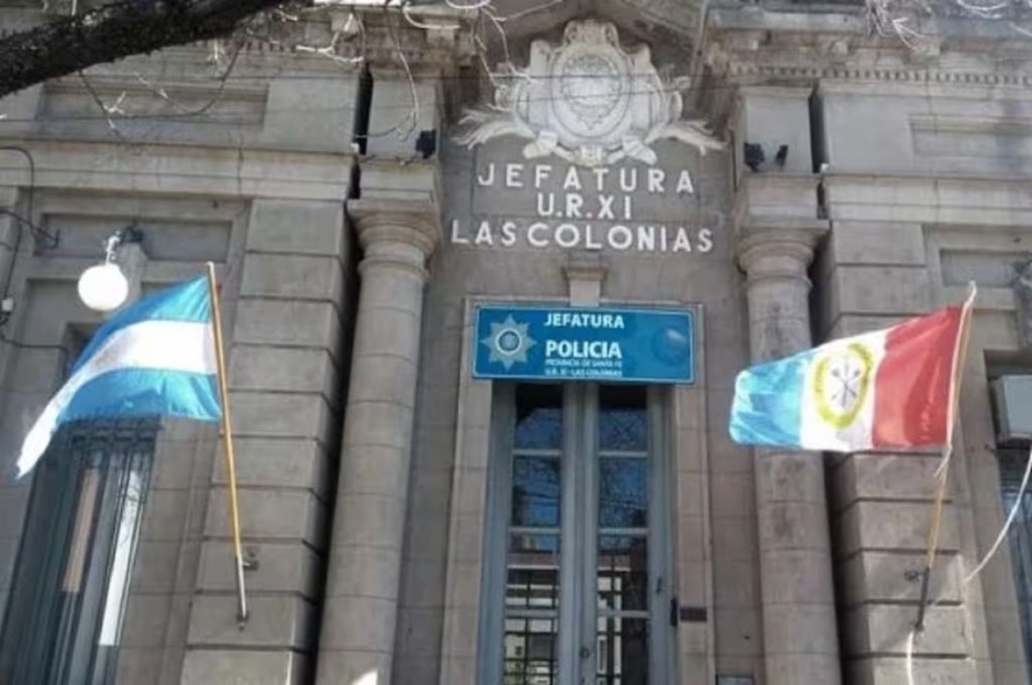 La Unidad Regional Las Colonias, donde funciona la Brigada de Drogas de Esperanza, Santa Fe