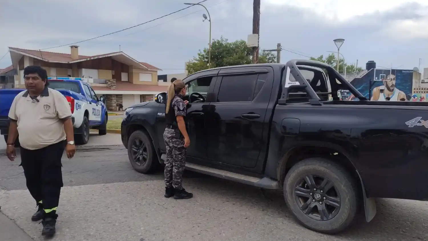 La camioneta interceptada.