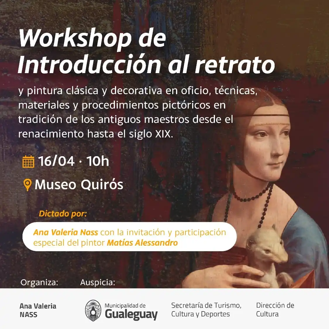 Se realizará un Workshop de Introducción al Retrato