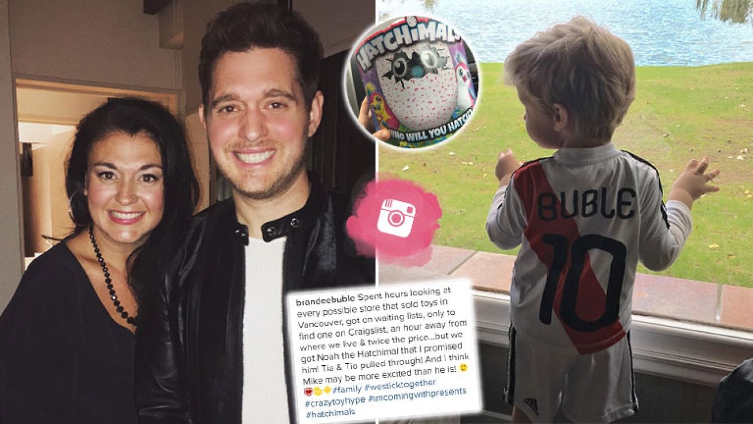 La hermana de Bublé habló sobre el regalo que Noah pidió para su tratamiento