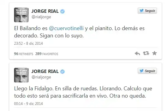 Rial cruzó al programa de Tinelli por el show con Fidalgo 