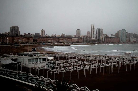 Un sábado fresco en Mar del Plata, aunque sin precipitaciones ni vientos fuertes
