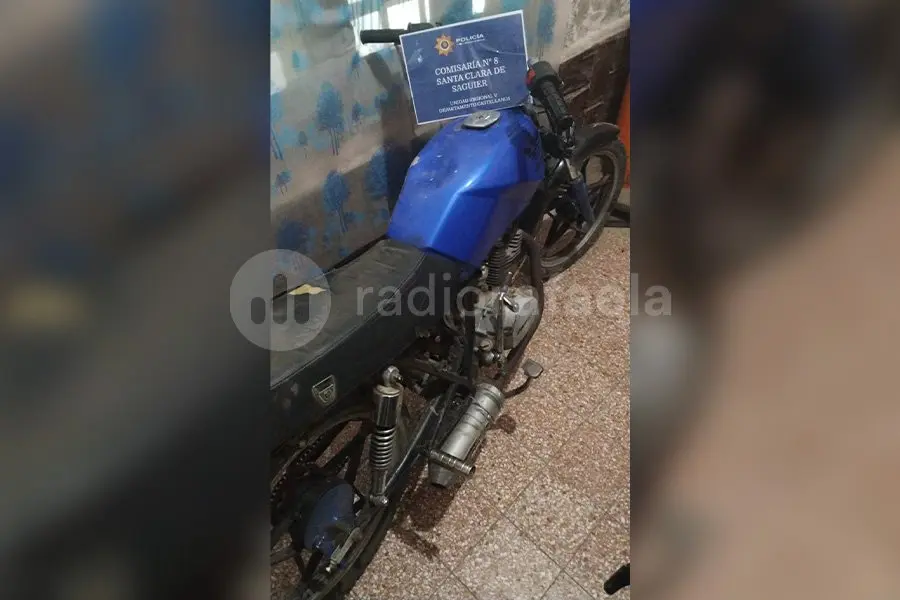 Robaron una moto en Santa Clara de Saguier y la encontraron en Susana