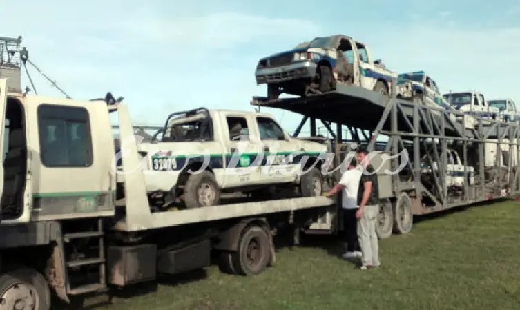 Se enviaron a La Plata siete móviles policiales en desuso