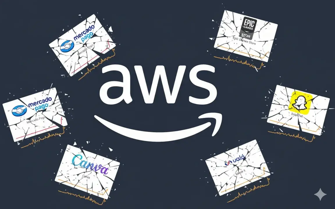 ¿Cuál fue la falla en la nube de Amazon que provocó la caída de aplicaciones y sitios web a nivel global?