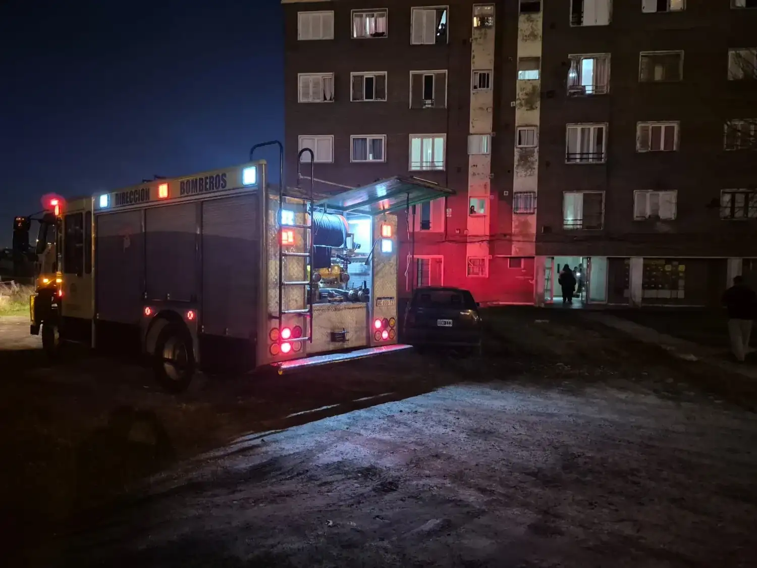 El alerta fue recibido mediante una comunicación radial del 911 Sur.