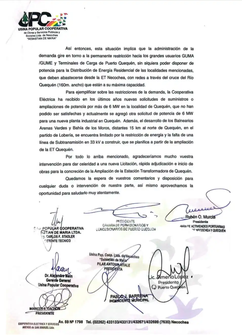 Carta a Ghioni