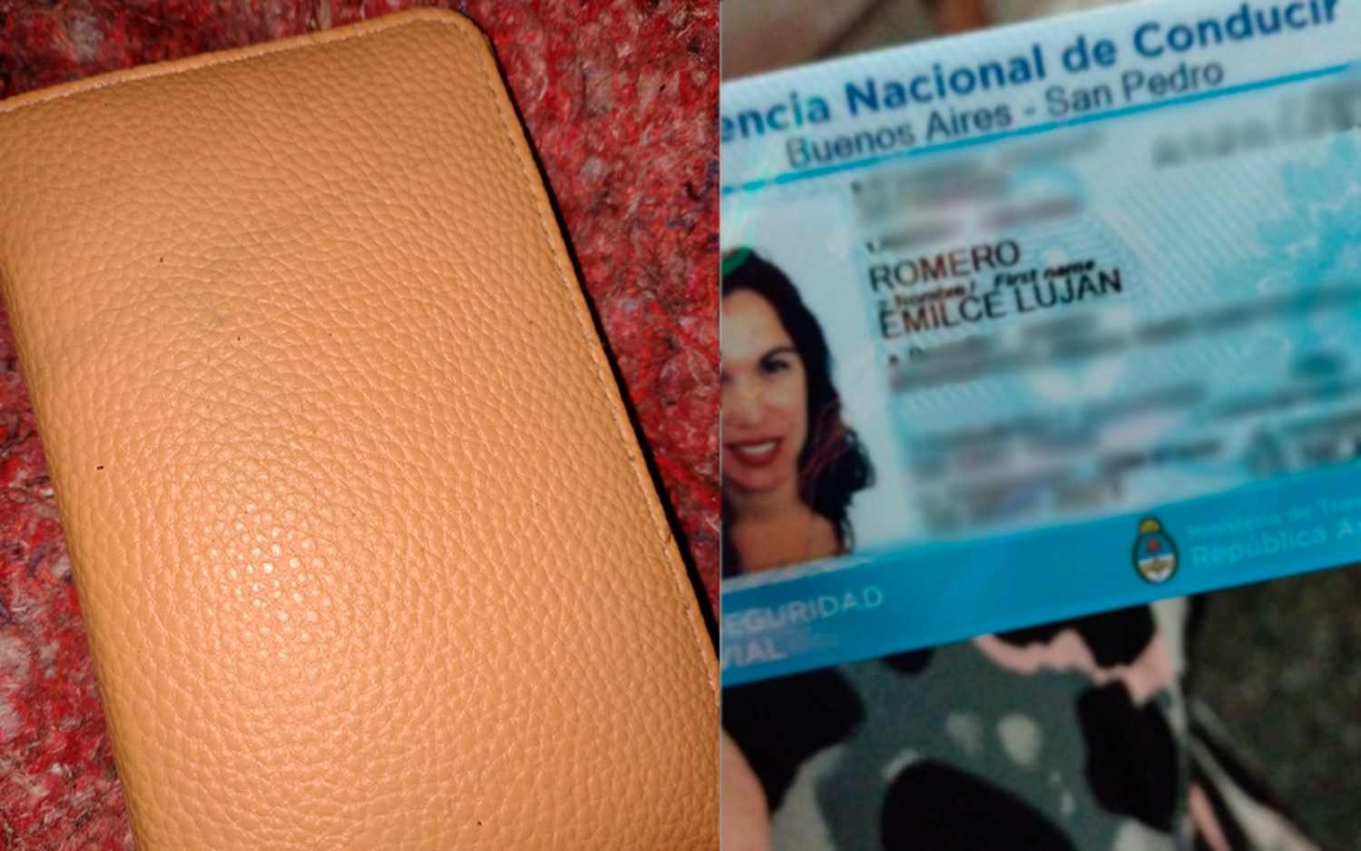 Encontraron la billetera de Emilce Romero