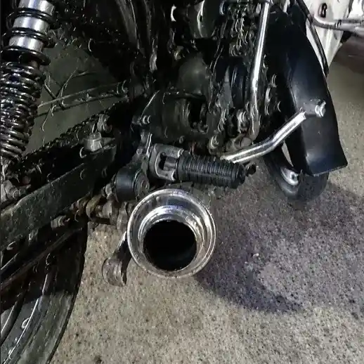 caño de escape de moto secuestrado