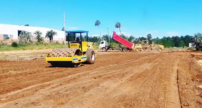 Movimiento de suelos para la instalación de una nueva empresa