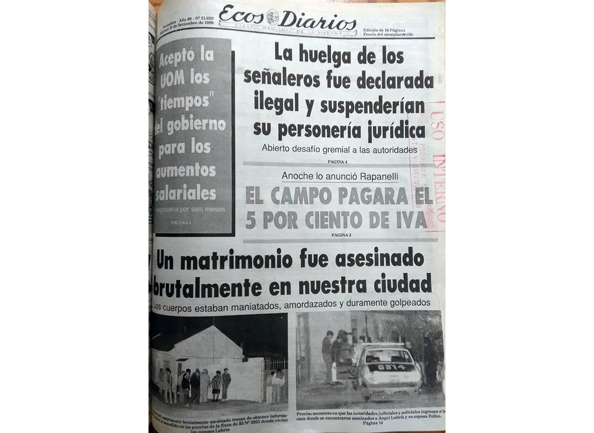 Viernes 15 de septiembre de 1989