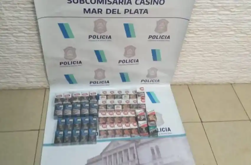Rompió la vidriera de un comercio para robar más de 80 atados de cigarrillos
