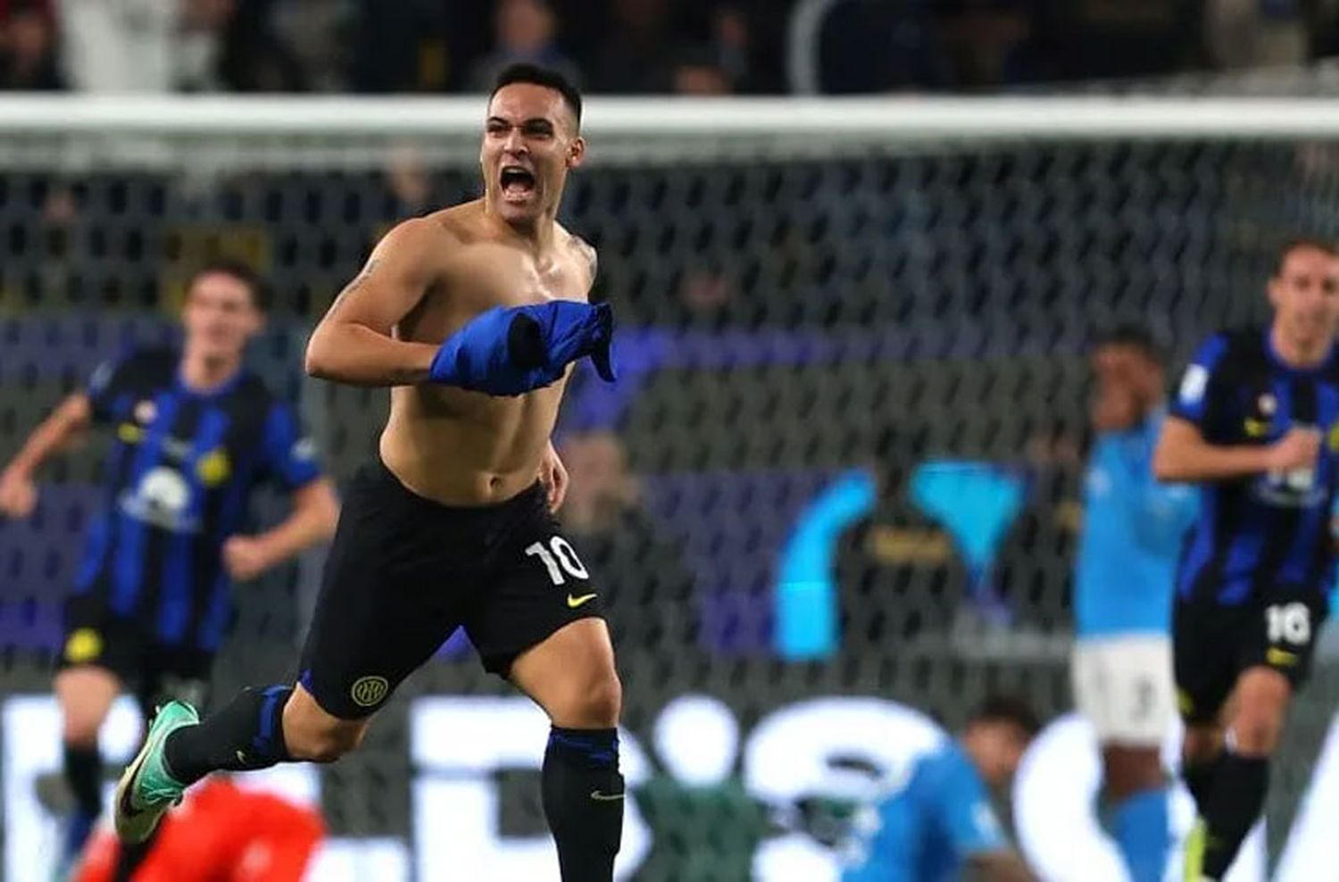 Con gol agónico de Lautaro Martínez, el Inter venció a Nápoli y se quedó con la Supercopa de Italia