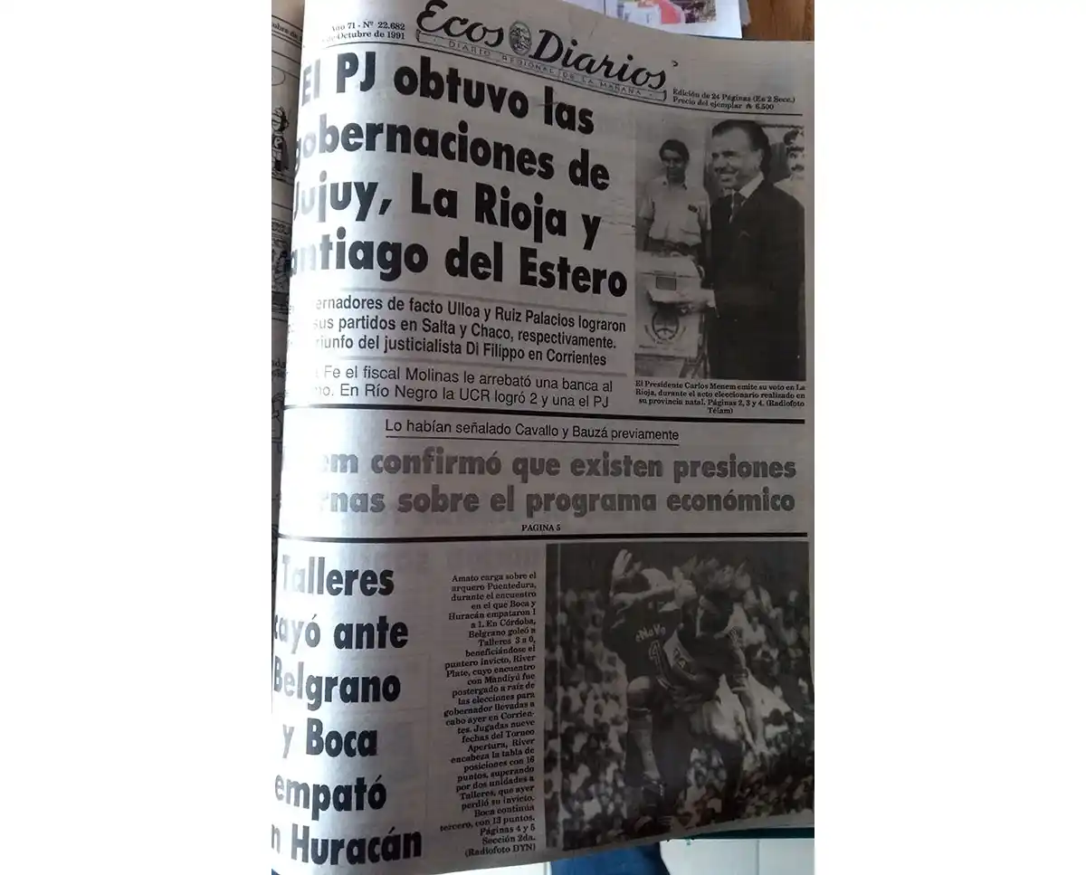 Lunes 28 de Octubre de 1991