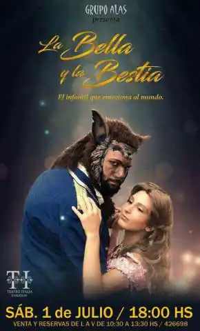 Llega al Teatro Italia LA BELLA Y LA BESTIA.