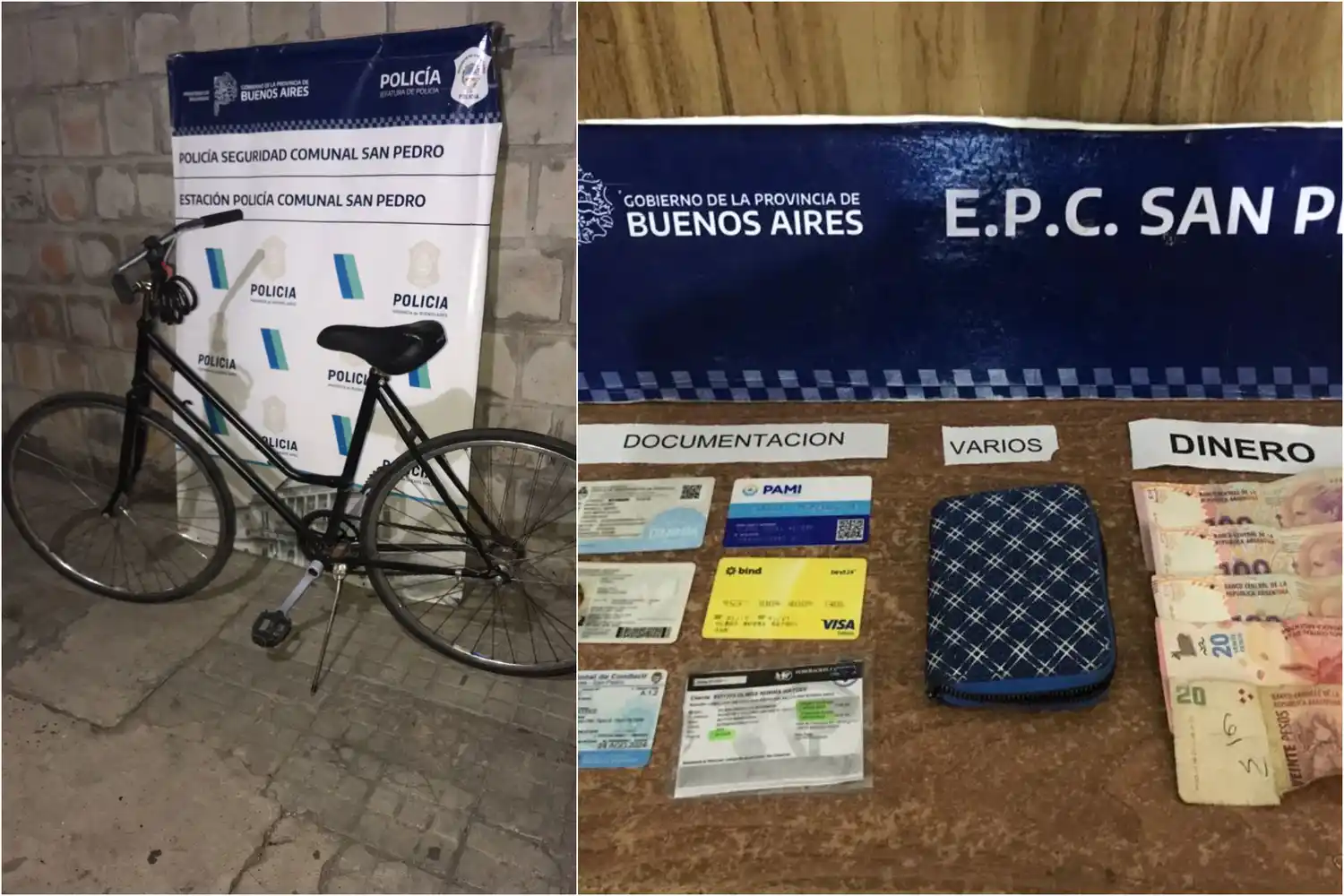 Adolescente asaltó a una mujer, lo atraparon, lo liberaron y robó una bicicleta