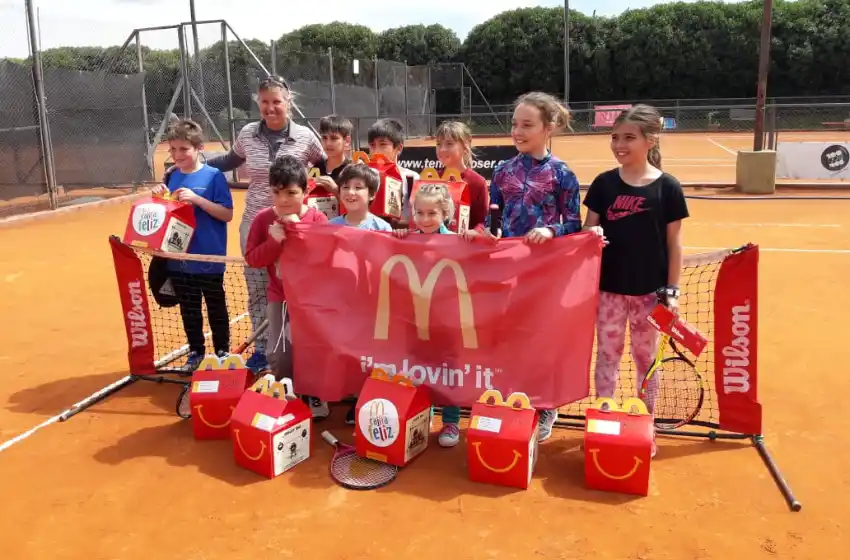 Se realizó con éxito el evento de tenis de Mc Donalds