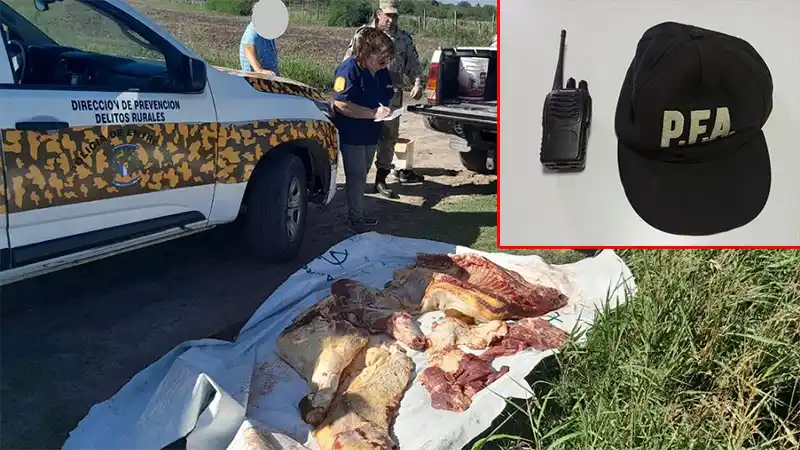 Fuga y persecución: se hizo pasar por policía Federal y llevaba media res vacuna