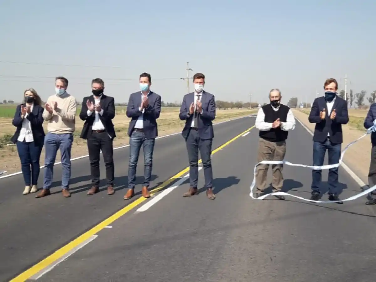 Inauguraron la repavimentación de la ruta provincial 1 que une a San Francisco y Freyre