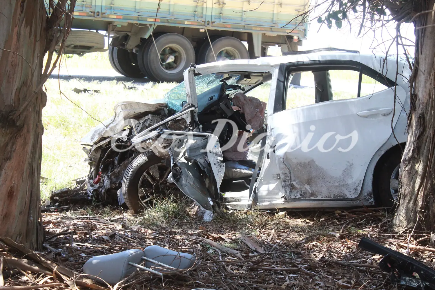 Accidente en el kilómetro 7 de la ruta 228