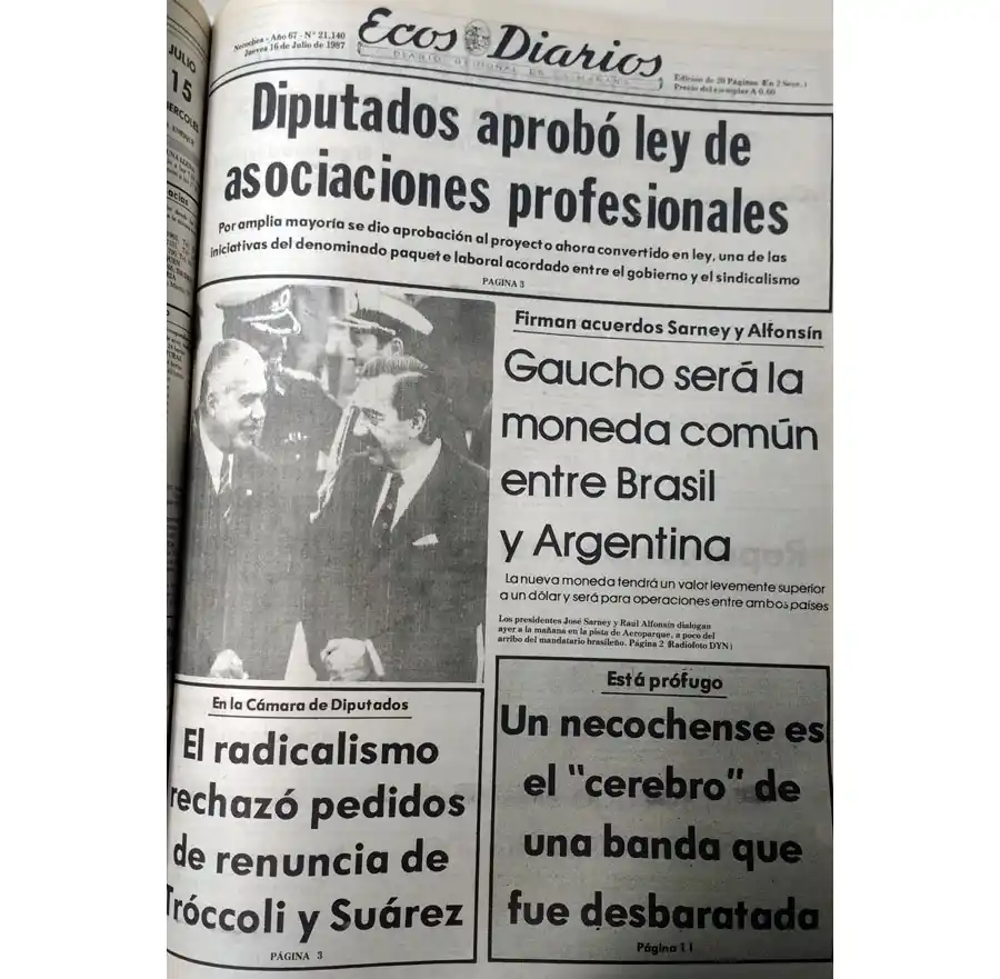 Jueves 16 de julio de 1987