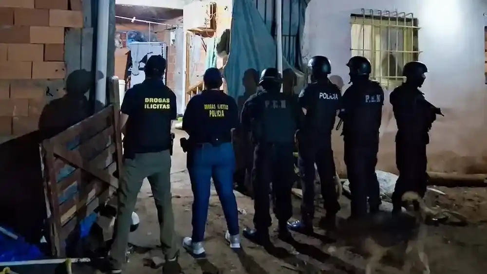 Imágenes del allanamiento