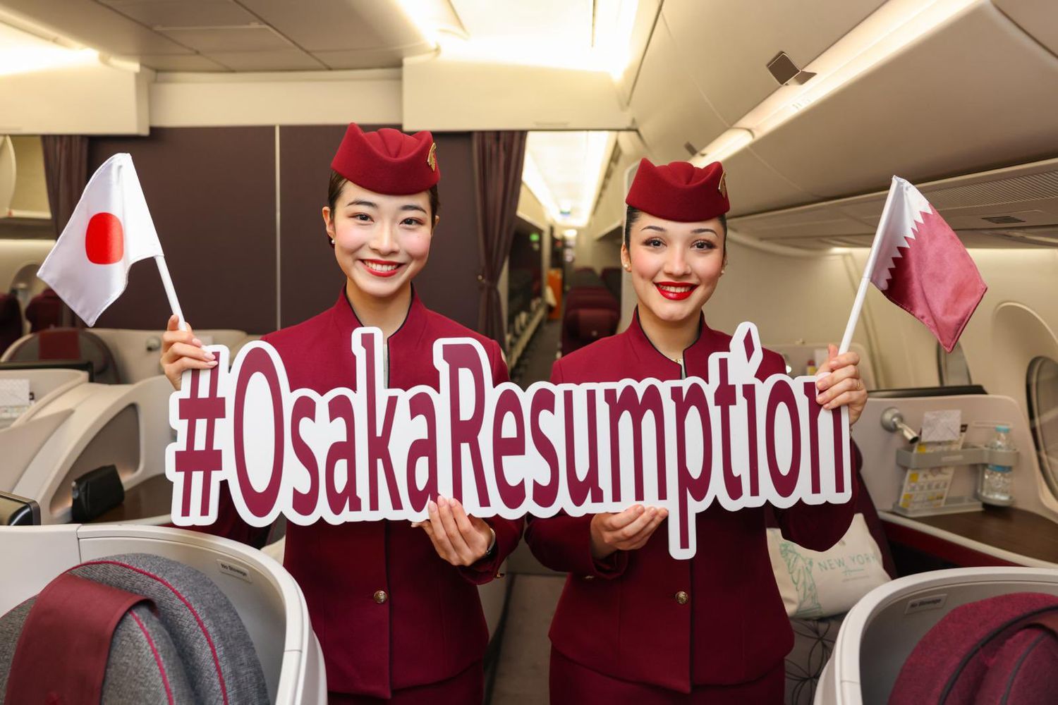 Qatar Airways resumed flights to Osaka after eight years