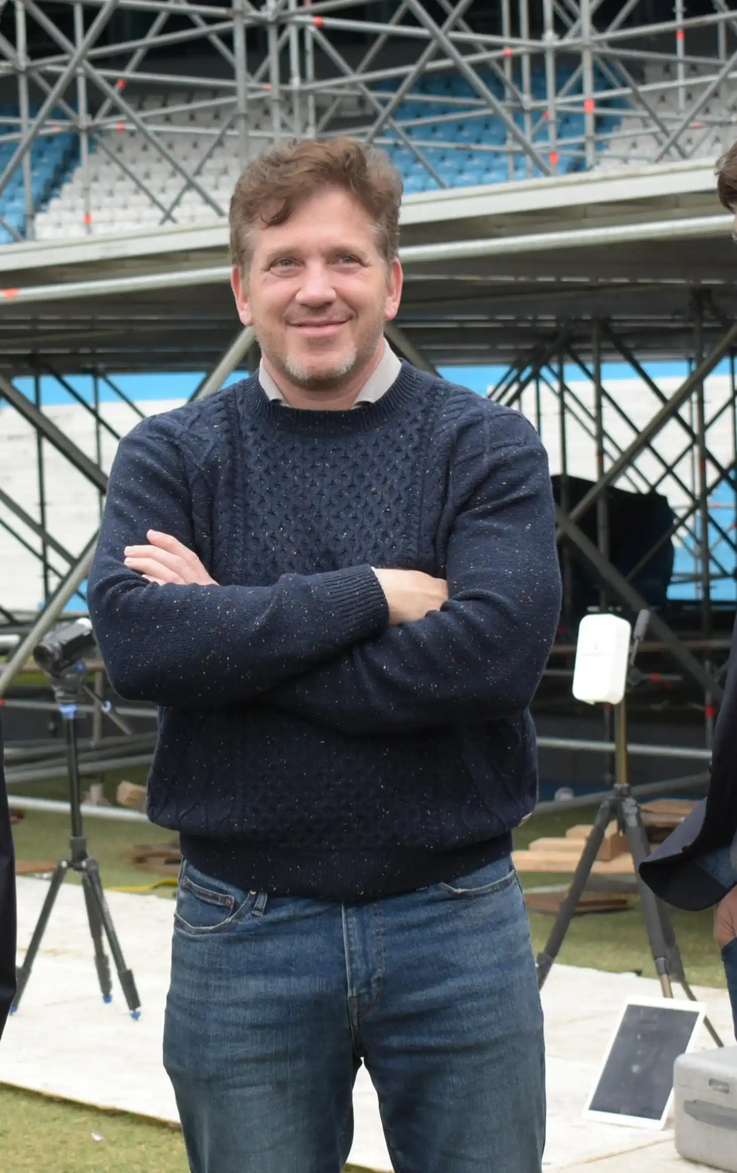 Domínguez, en cancha de Racing.