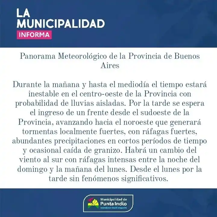 temporal punta indio