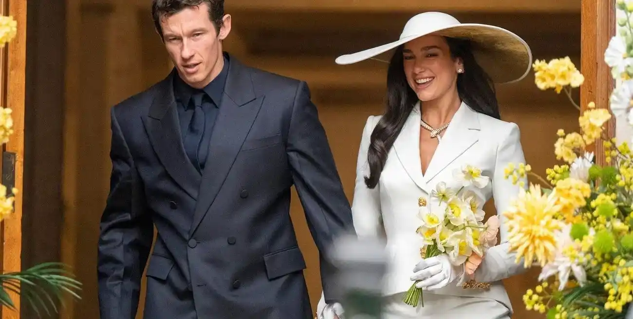 Dua Lipa se casó con Callum Turner: los detalles de su íntima boda civil en Londres