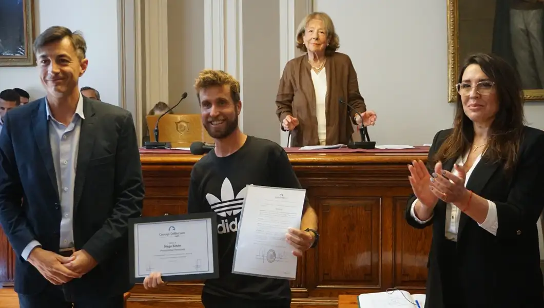 Diego Simon: “Con disciplina, con esfuerzo, con garra, se pueden lograr muchas cosas"