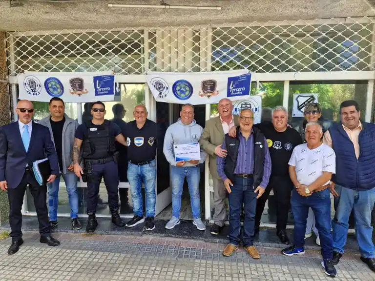 Celebración. En la emisora de la calle 61 casi 50