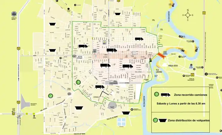 La Municipalidad dispuso de un plan alternativo para recolectar residuos