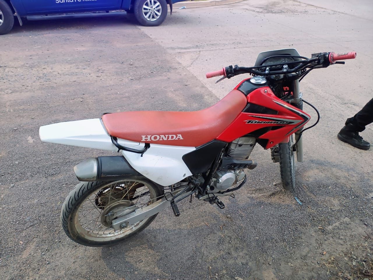 La policía recuperó la motocicleta robada.