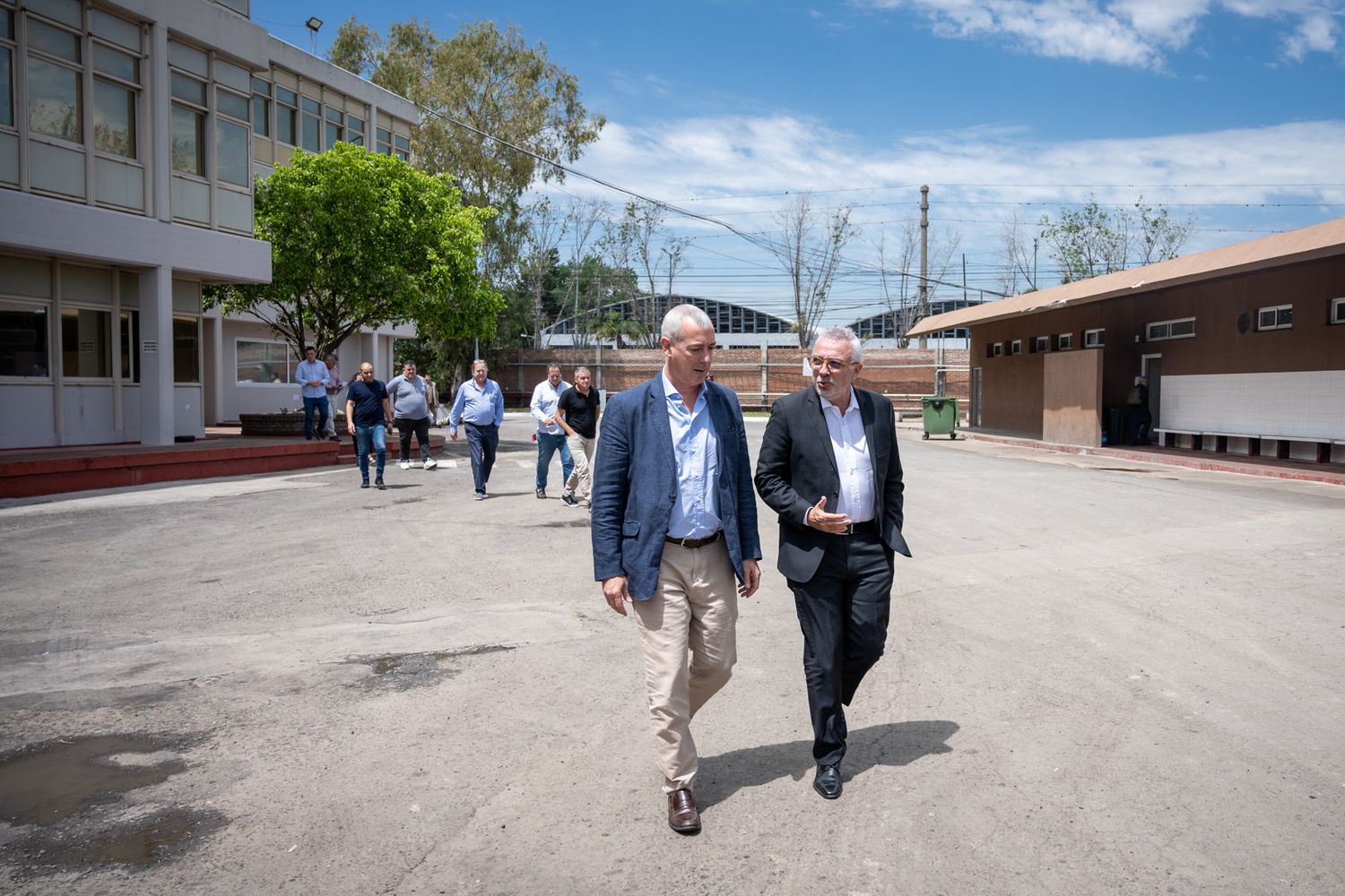 Tigre: Zamora supervisó la construcción de nueva planta de tratamiento de efluentes líquidos en Frigorífico Rioplatense