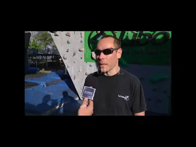 Escalar muros, un deporte olímpico que se practica desde hace años en la ciudad