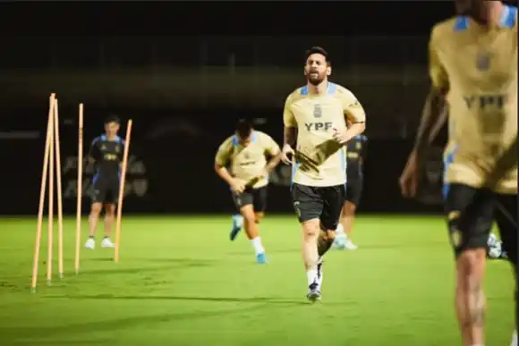 Con ausencias, Argentina tuvo su primer entrenamiento en Miami