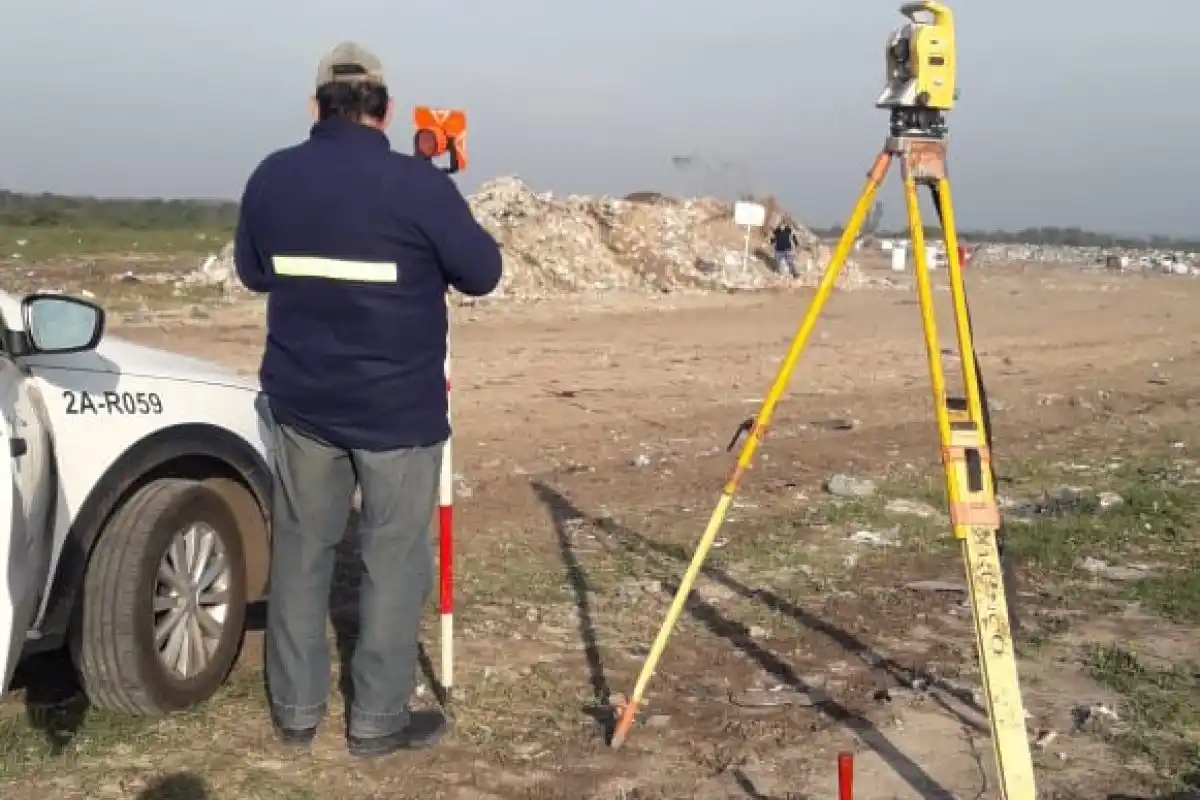 Realizaron trabajos de relevamiento donde se construirá la planta de biogás